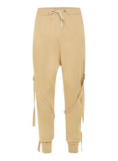 Topman Mens Brown Granted Sand Taping Joggers*
