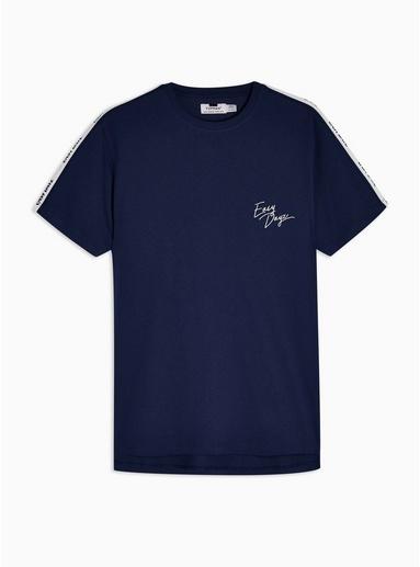 Topman Mens Navy Tape Easy Life T-shirt