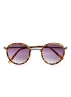 Topman Mens Purple Round Sunglasses