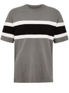 Topman Mens Black Oversized Panelled T-shirt