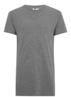 Topman Mens Grey Gray Muscle Longline T-shirt