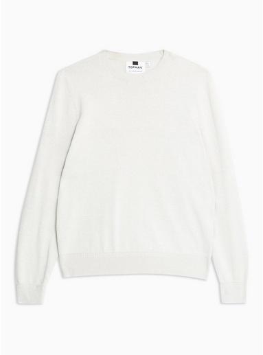 Topman Mens Grey Gray Essential Sweater