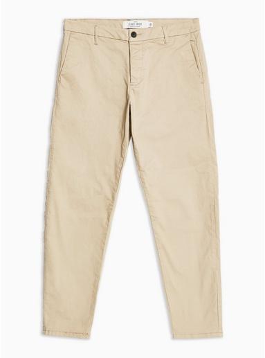 Topman Mens Stone Relaxed Tapered Trousers