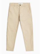 Topman Mens Stone Relaxed Tapered Trousers