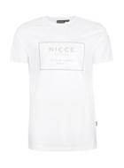 Topman Mens Nicce White Raised Logo T-shirt