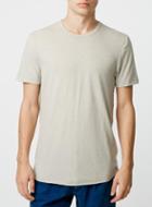 Topman Mens Brown Sand Slub Crew Neck T-shirt