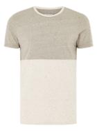 Topman Mens Brown Selected Homme 'tim' Colourblock T-shirt