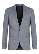 Topman Mens Mid Blue Wool Blend Skinny Fit Suit Jacket