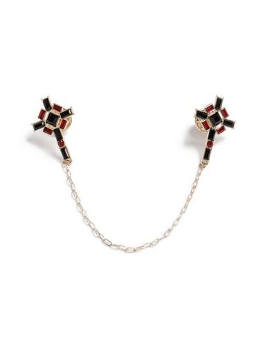 Topman Mens Multi Crystal Collar Tips*