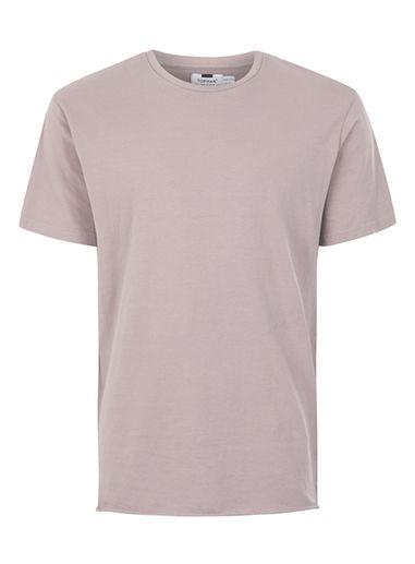 Topman Mens Purple Lilac Nibble Neck T-shirt