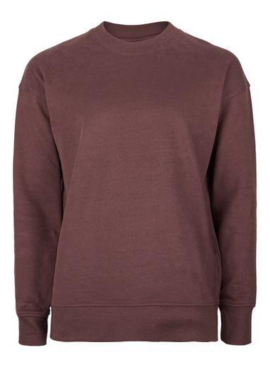 Topman Mens Selected Homme Brown Crew Neck Sweater