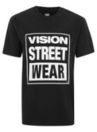 Topman Mens Vision Street Wear 'vsw' Black Essential T-shirt