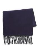 Topman Mens Blue Navy And Black Woven Scarf