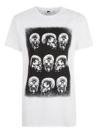 Topman Mens White T-shirt With Skull Print