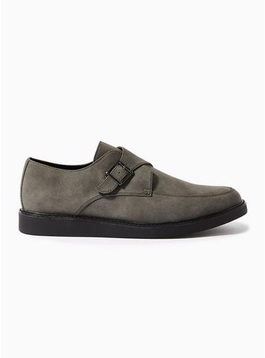 Topman Mens Grey 'chant' Monk Shoes