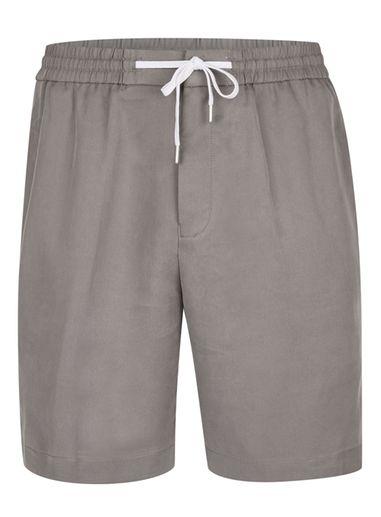 Topman Mens Grey Gray Tencel Side Stripe Shorts