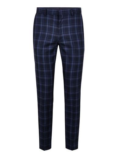 Topman Mens Blue Check Skinny Pants