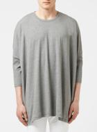 Topman Mens Aaa Grey Salt And Pepper Bat Wing T-shirt