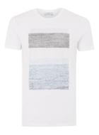 Topman Mens Selected Homme White Abstract Printed T-shirt