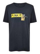 Topman Mens Black Punk Royal Taping T-shirt