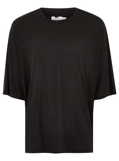 Topman Mens Black Boxy T-shirt