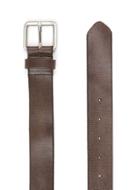 Topman Mens Brown Textured Leather Belt