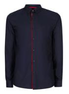 Topman Mens Blue Navy Taped Formal Shirt