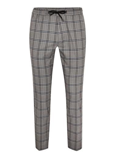 Topman Mens Multi Purple Check Smart Joggers