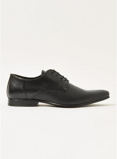 Topman Mens Black 'brent' Derby Shoes