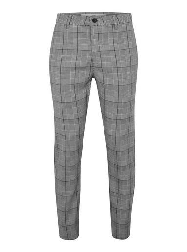 Topman Mens Multi Black And White Check Skinny Pants