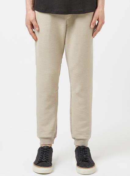 Topman Mens Brown Aaa Stone Ribbed Textured Joggers