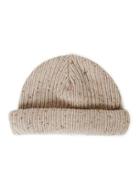 Topman Mens Brown Stone Mini Roll Beanie