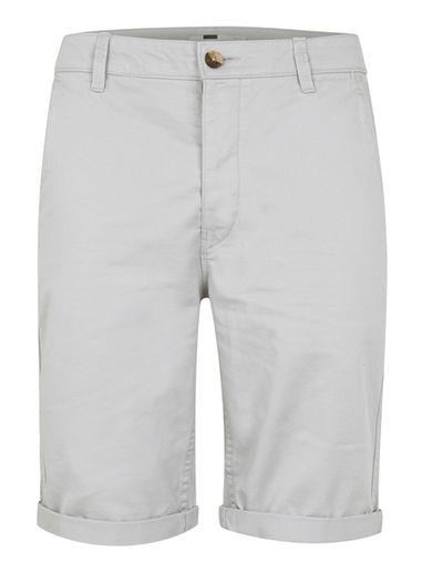Topman Mens Mid Grey Grey Long Length Chino Shorts