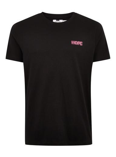 Topman Mens Black 'still Hope' T-shirt
