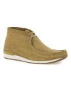 Topman Mens Khaki Suede Lace Up Chukka Boots