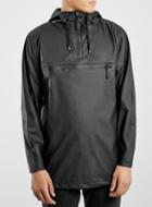 Topman Mens Rains Black Anorak Jacket