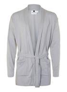 Topman Mens Mid Grey Grey Belted Cardigan