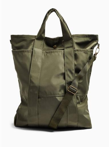 Topman Mens Khaki Tote Bag