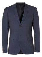 Topman Mens Blended Blue Skinny Fit Suit Jacket