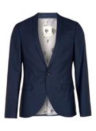 Topman Mens Blue Noose & Monkey Navy Suit Blazer