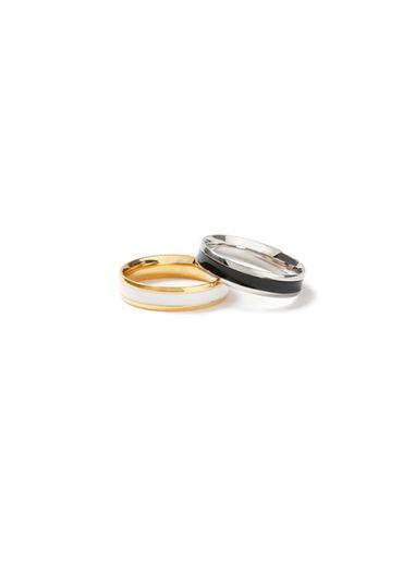 Topman Mens Silver Stainless Steel Rings*