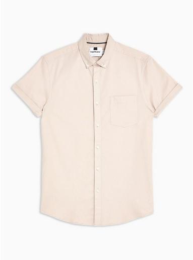 Topman Mens Dusky Pink Stretch Skinny Oxford Shirt