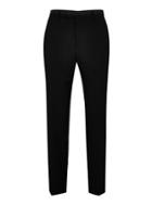 Topman Mens Black Slim Tuxedo Trousers