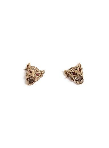 Topman Mens Gold Tiger Collar Tips*