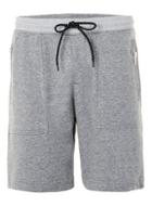Topman Mens Grey Zip Jersey Shorts