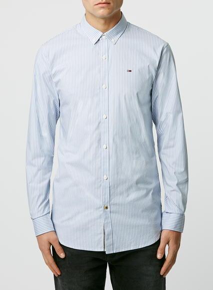 Topman Mens Tommy Hilfiger Blue Shirt