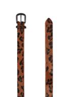 Topman Mens Multi Real Leather Leopard Belt