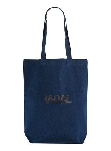 Topman Mens Blue Wood Wood Navy Tote Bag