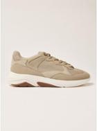 Topman Mens Yellow Sand Mesh Chunky Birch Trainers