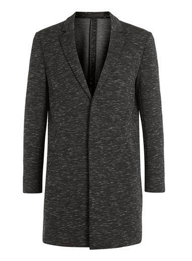 Topman Mens Lux Space Dye Grey Duster Coat